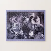 Vintage Mothers and Children Collage Jigsaw Puzzle