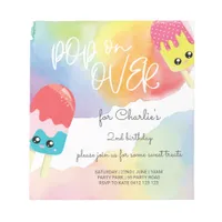 BUDGET Pop On Over Popsicle Birthday Invitation  Notepad