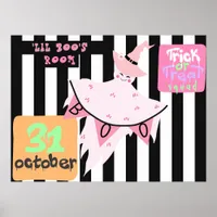 Lil Boo' Kids Room Ghost Pastel Halloween Décor    Poster