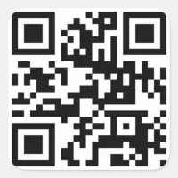 QR Code - Talk nerdy to me! Square Sticker