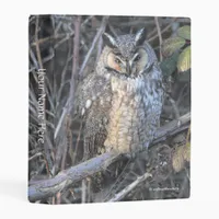 Beautiful Long-Eared Owl at Sunset Mini Binder