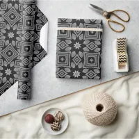 Monochrome Geometric style  Wrapping Paper