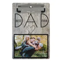 Best Dad Ever, Our Super Dad Father's Day Photo Mini Clipboard