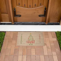 Your Name Holly Jolly Christmas Classic Song Coir Doormat