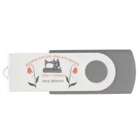 Vintage Sewing Machine Tailor Flash Drive