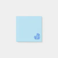 Love Heart Greek Eye Blue Post-it Notes