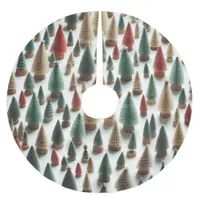 Seamless Christmas trees Brushed Polyester Tree Skirt