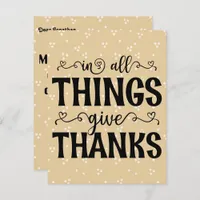 Personalized Thanksgiving Card