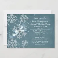 aqua snow Festive Corporate holiday party Invite