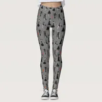 Witch Bloody Cocktail Hart Skeleton Hand Halloween Leggings