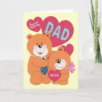 Beary Special Dad Bear Family Father's Day Card