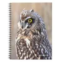 Portrait of a Short-Eared Owl Notebook