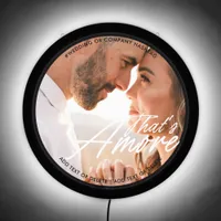 Romantic That's Amore Italian Destination Wedding LED Sign