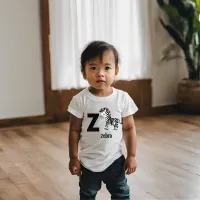 Z is for Zebra: Adorable Alphabet Toddler T-shirt