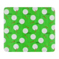 Golf Balls and Tees Fun Golfing Pattern Cutting Board