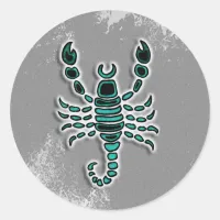 Horoscope Sign Scorpio Classic Round Sticker