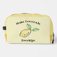 Modern Lemon Cute Funny Teen Summer Yellow  Dopp Kit