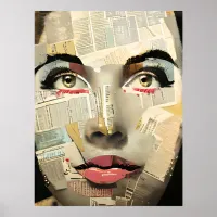 Unique Digital Art | Pretty Lady Abstract Poster