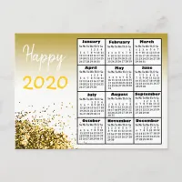 Personalized Happy 2020 New Year Personalized Postcard