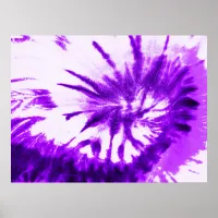 Purple Tie Dye Poster