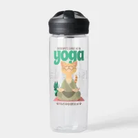 Cat Daily Joga Routine  Water Bottle