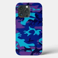 Dark Blue and Purple Camouflage Case-Mate iPhone Case