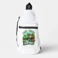  Beavers Save Trees on Earth Day Sling Bag