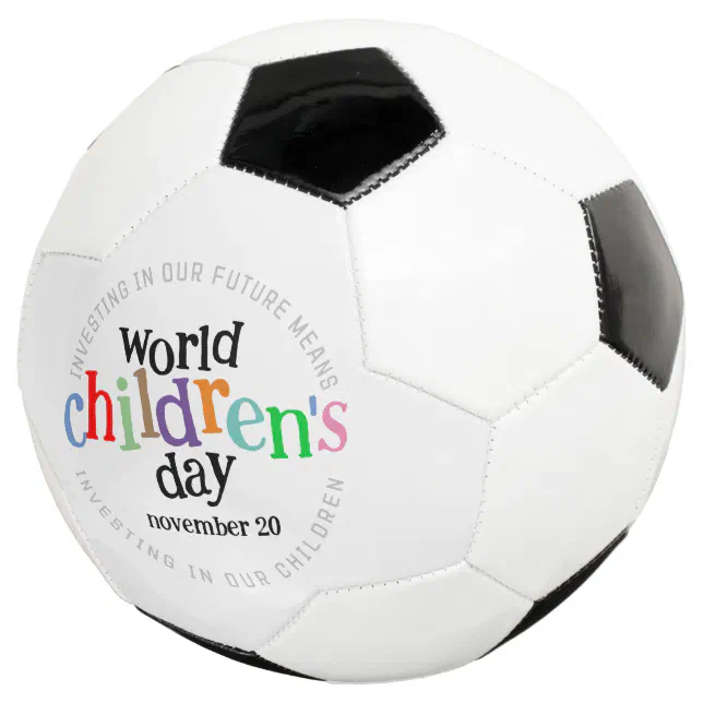  Colorful Happy World Children's Day Soccer Ball