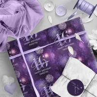 Fireworks Sweet 16 Purple ID984 Wrapping Paper