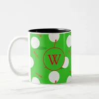 Golf Ball Personalised Two-Tone Coffee Mug