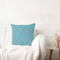 Hearts and Dots Throw Pillow