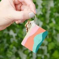 Colorful Abstract Art Keychain