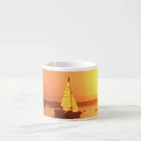 Sunset Sailboat Watch Hill  RI Rhode Island Espresso Cup