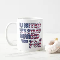 United We Stand Typography Coffee Mug