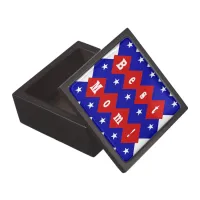 Best Mom in Patriotic Diamond Shape Gift Box