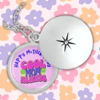 Cool Mom Always Happy Mother's Day | Locket Necklace