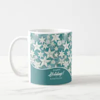 Stylized Starfish & Sand Dollars Pattern#25 ID1009 Coffee Mug