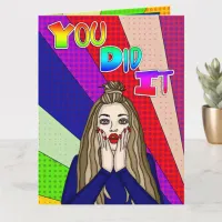 Large Card | You Did It ] Congratulations!  Card