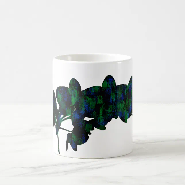 Orchid silhouette coffee mug