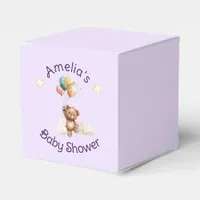 Sweet Little One on the Way Lavender Baby Shower Favor Boxes