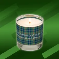 Timeless blue and green Tartan Monogram |