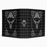 Personalized Steampunk Goth  3 Ring Binder