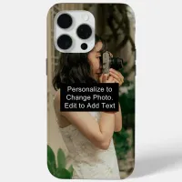 Custom Personalized Photo Artwork Add Name Slogan iPhone 15 Pro Max Case