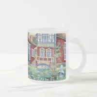 Sweden, Traditional Landscape Frosted Glass Coffee Mug