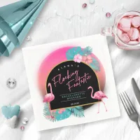 Flamingo Bachelorette Flocking Fantastic V1 ID930 Napkins