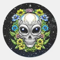 Extraterrestrial Alien Skulls and Flowers