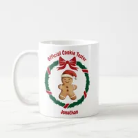 Cute Official Cookie Tester Christmas Coffee Mug