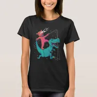 Trippy Cat and T-Rex T-Shirt