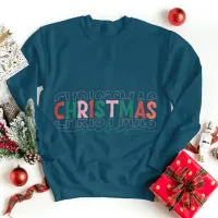 Christmas Vibes Sweatshirt Winter Holiday Season