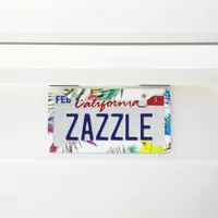 Tropical Palm Tree Leaf License Plate Frame